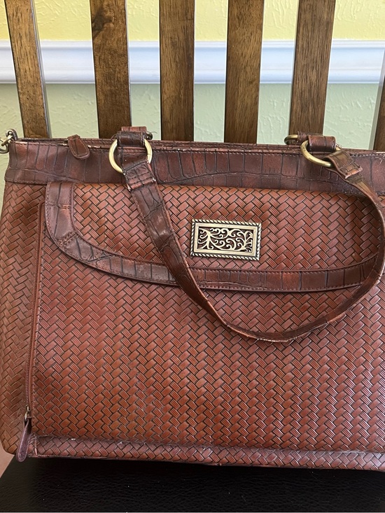 Coldwater Creek Other - Coldwater Creek Brown Woven Leather Tote Bag